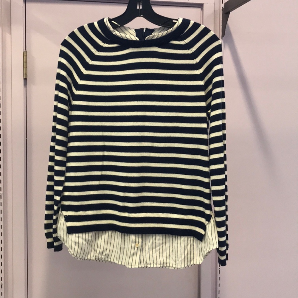 Joie sweater blue and white striped
